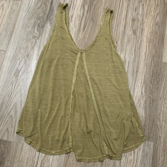 We The Free Swing Tank Top Sleeveless Green Womens L - Picture 4 of 6